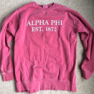 Alpha phi crewneck